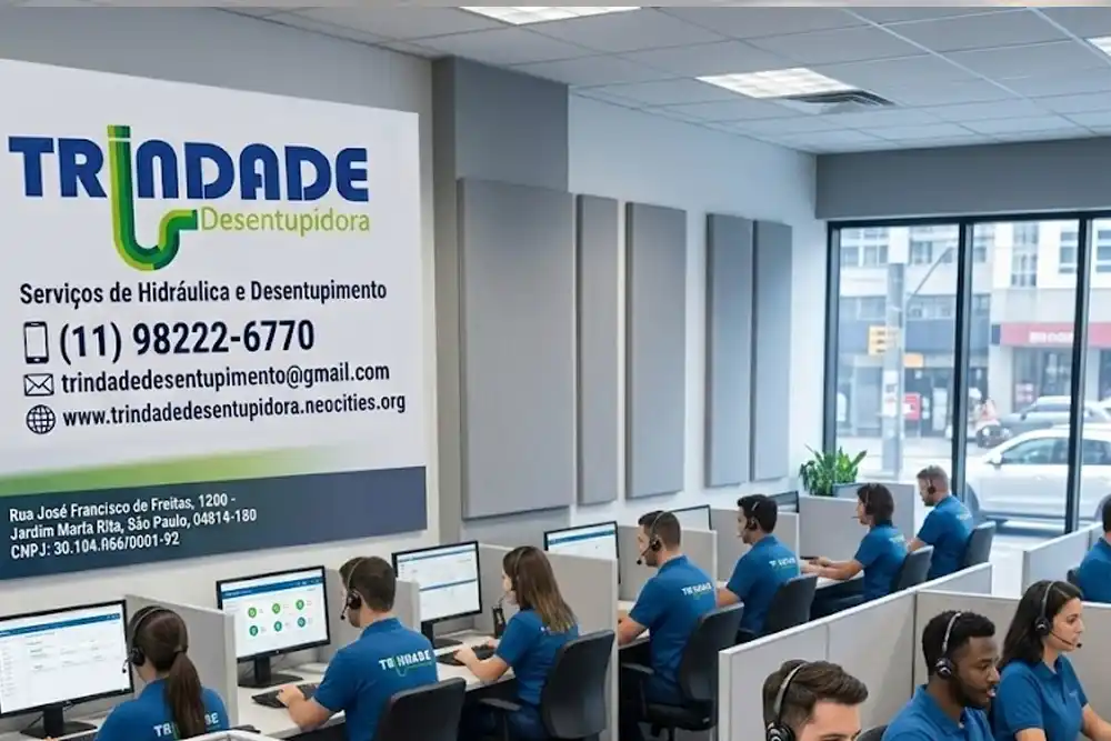 Processo de Trindade Desentupidora São Paulo com máquina profissional